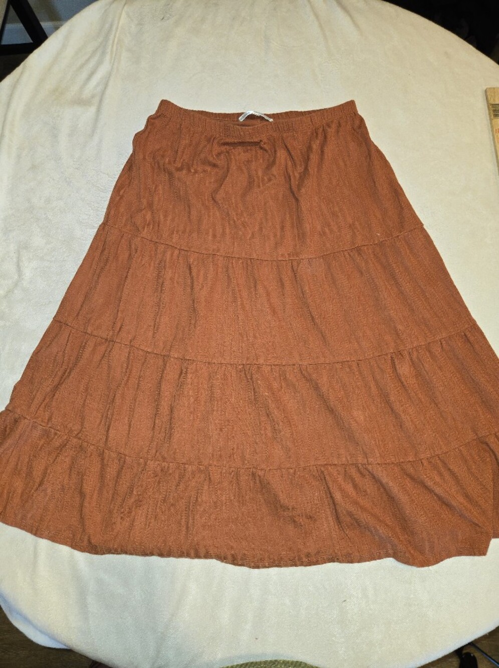 Chelsea & Theodore Rust-Toned Circle Skirt